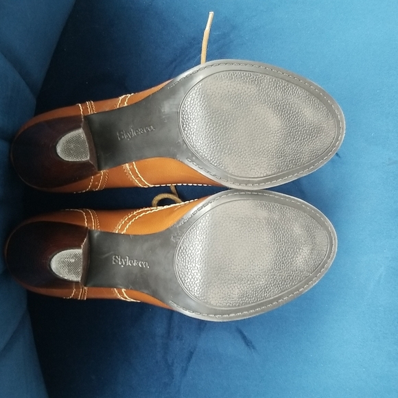 SALE✅ Lace up ankle boot. Style & Co. Size 8. Cognac caramel - Picture 3 of 7